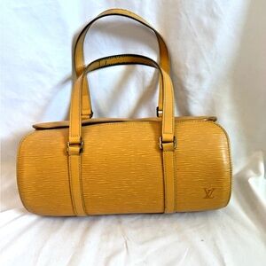 Louis Vuitton Yellow Epi Leather Papillon Shoulder Bag